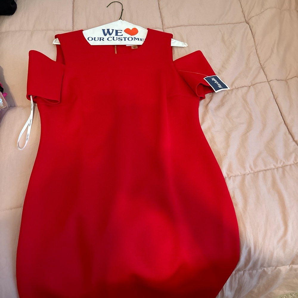 Calvin Klein Bold Red Mini Dress